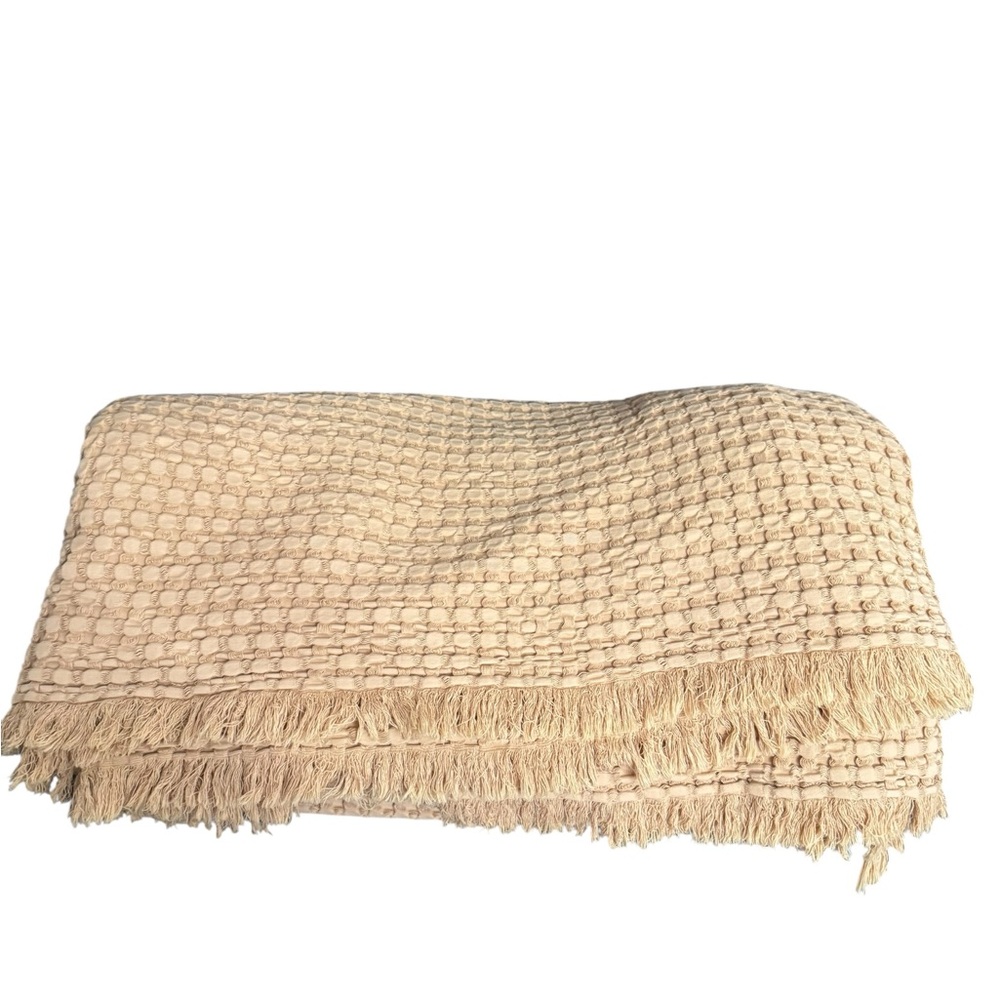 Piubelle queen waffle coverlet